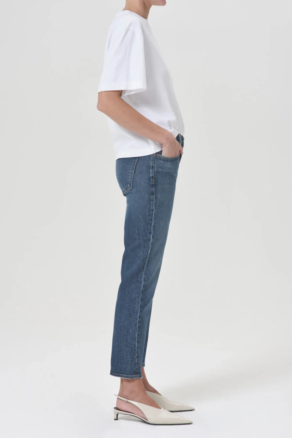 Race Mid Rise Straight Jean