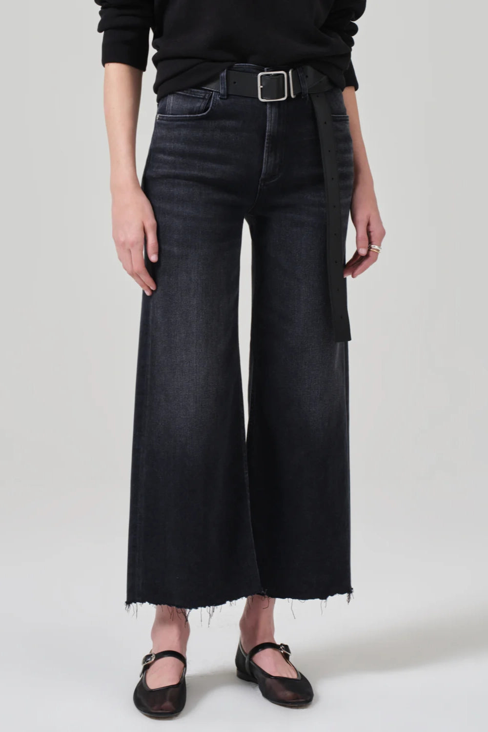 Folio Aura Wide Leg Crop Jean