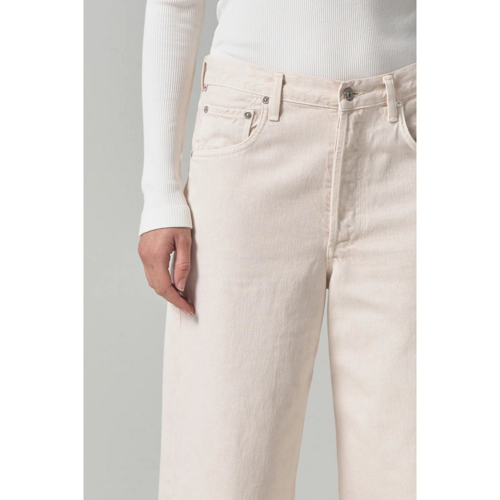 Jade Raw Hem Crop
