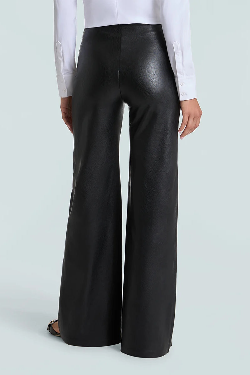 Cedar Leather Wide Leg Pant