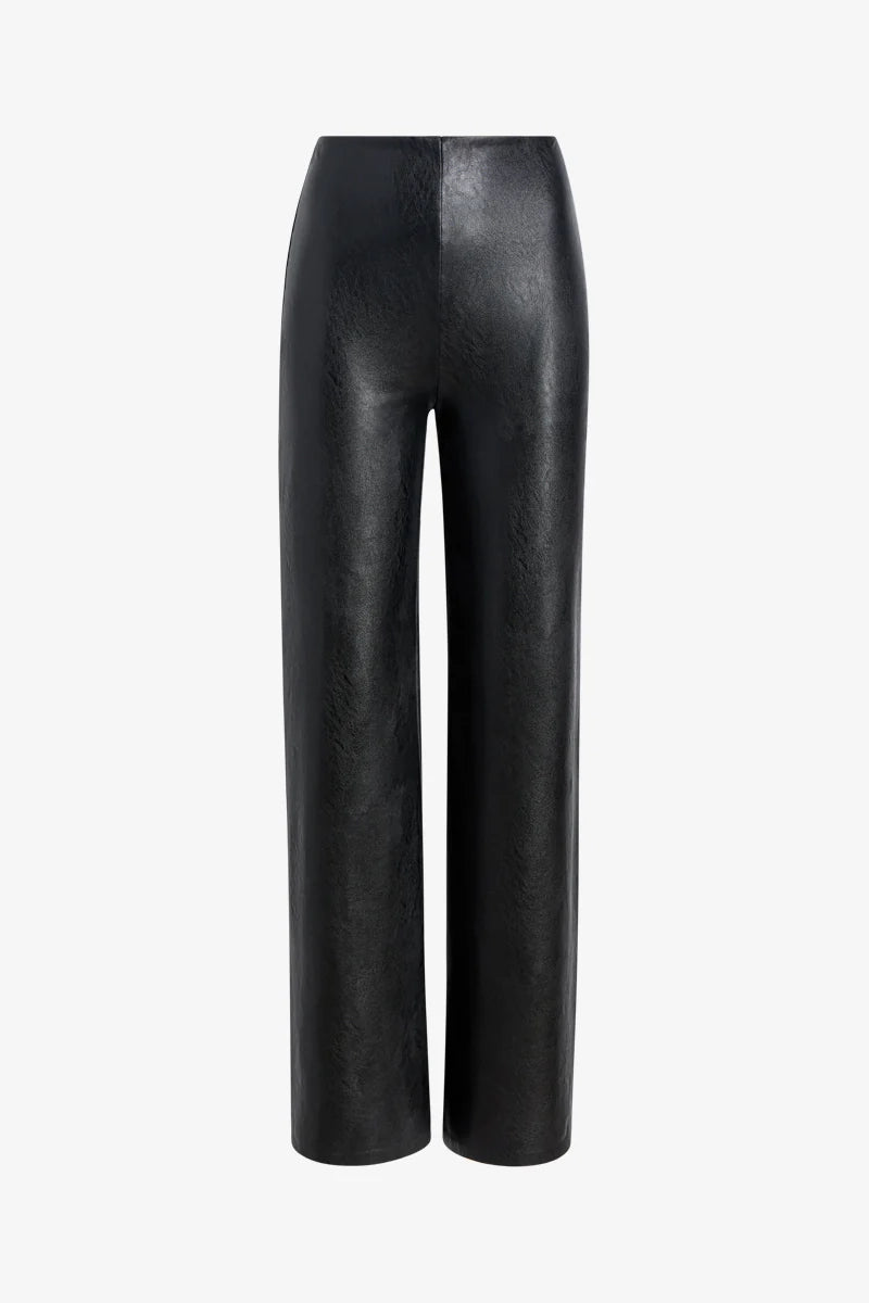 Cedar Leather Wide Leg Pant
