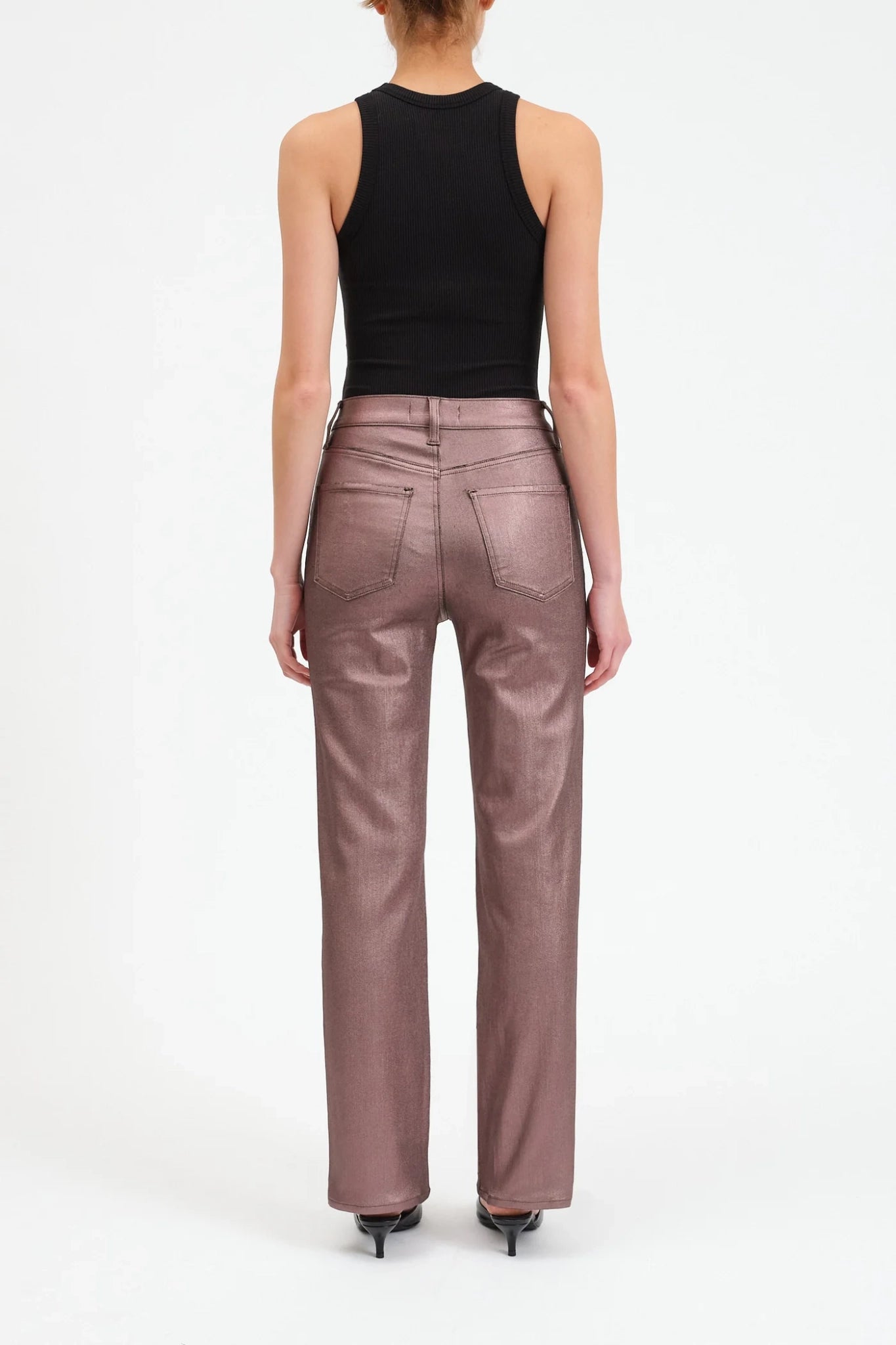 Iconic Stile High Rise Vintage Straight in Coated Penny