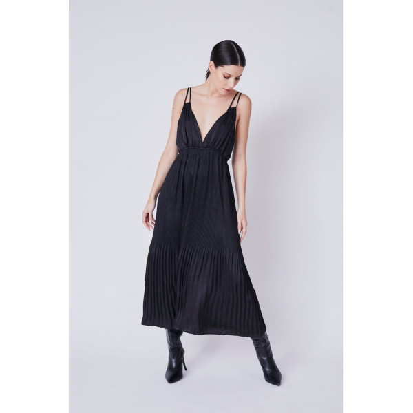 Tessellation Pleat Maxi Dress