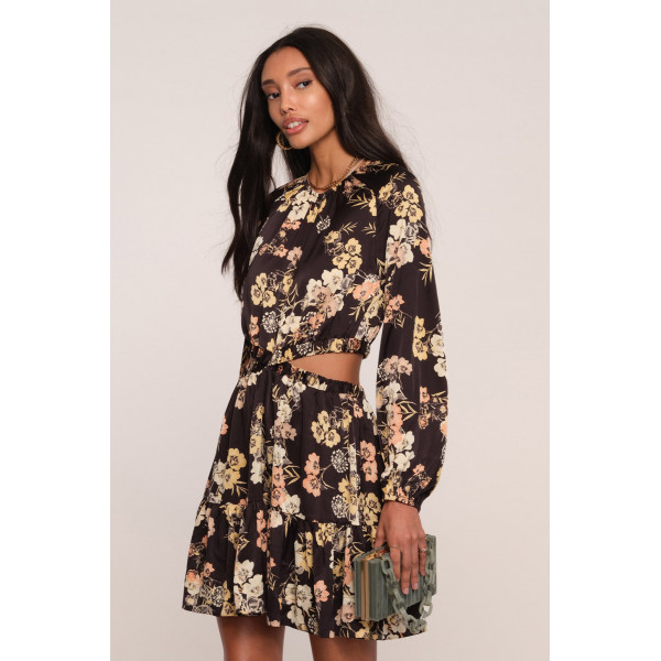 Onyx Floral Dress