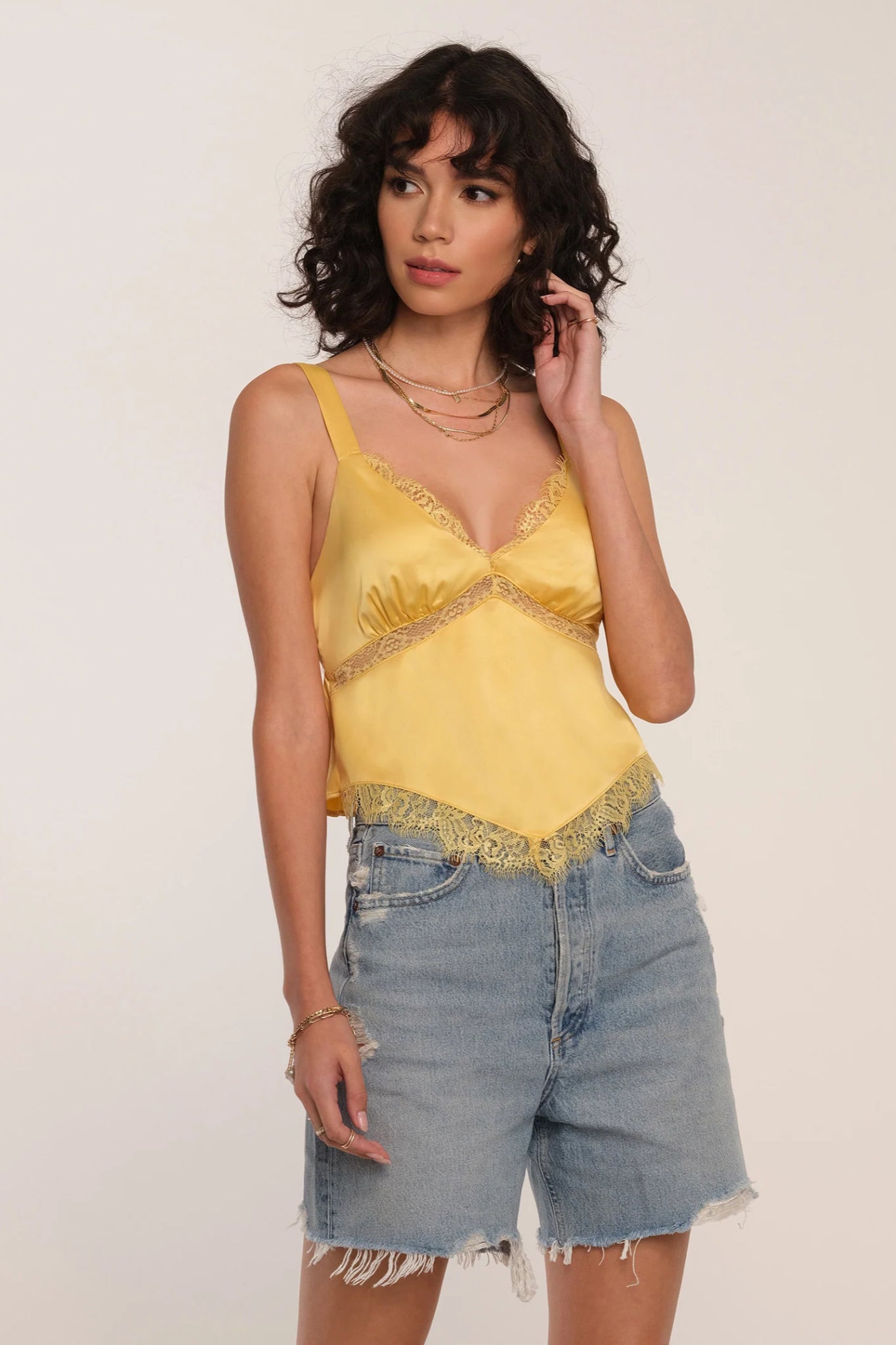 Thrust Lace Trim Cami