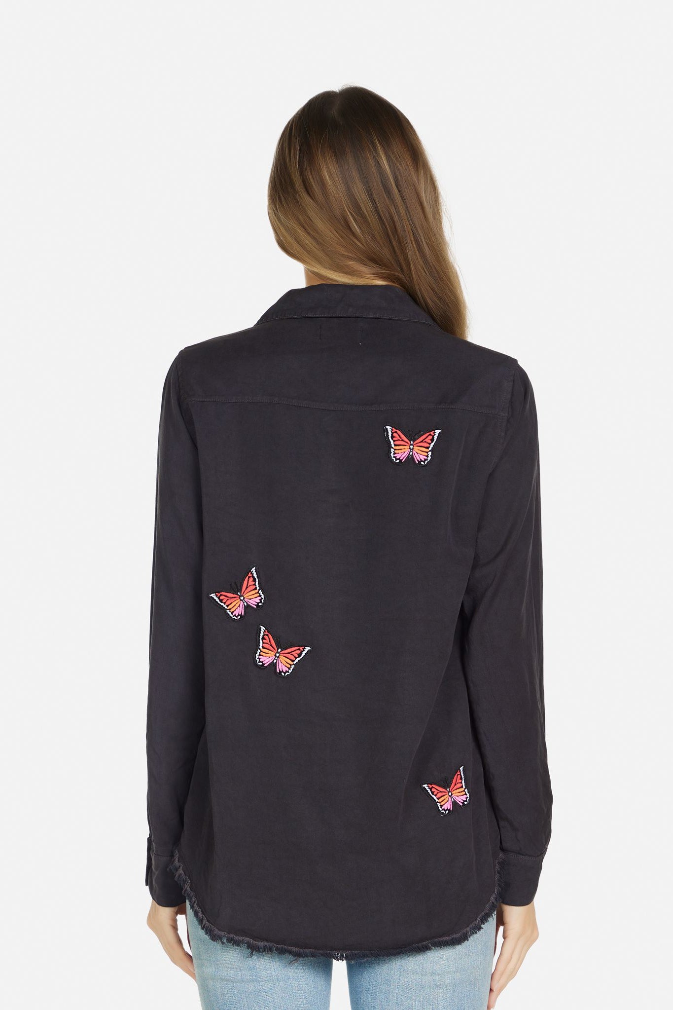 Clover Soie Butterfly Button Down