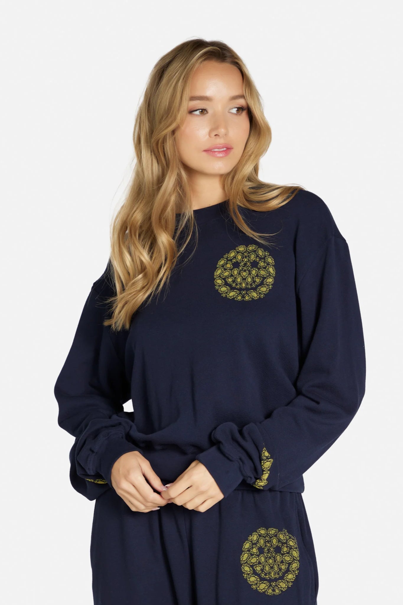 Castle Diamond Happy Face Sweat Shirt