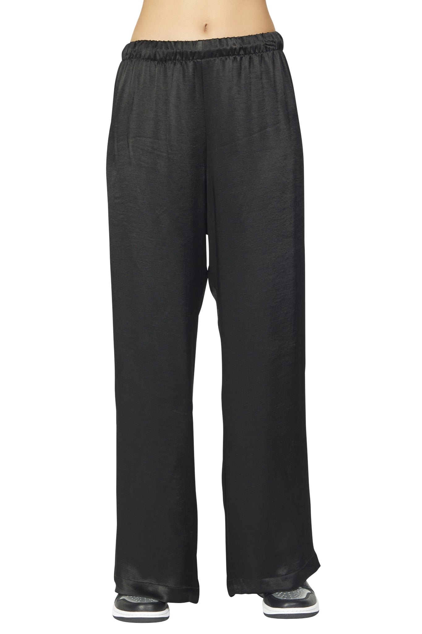 Platinum Paradox Satin Wide Leg Pant