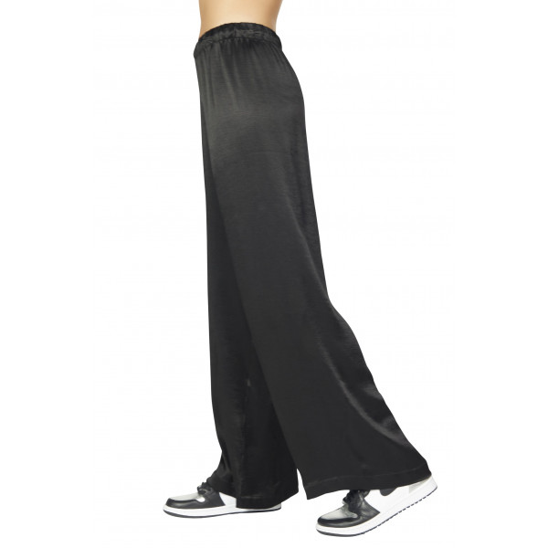 Platinum Paradox Satin Wide Leg Pant