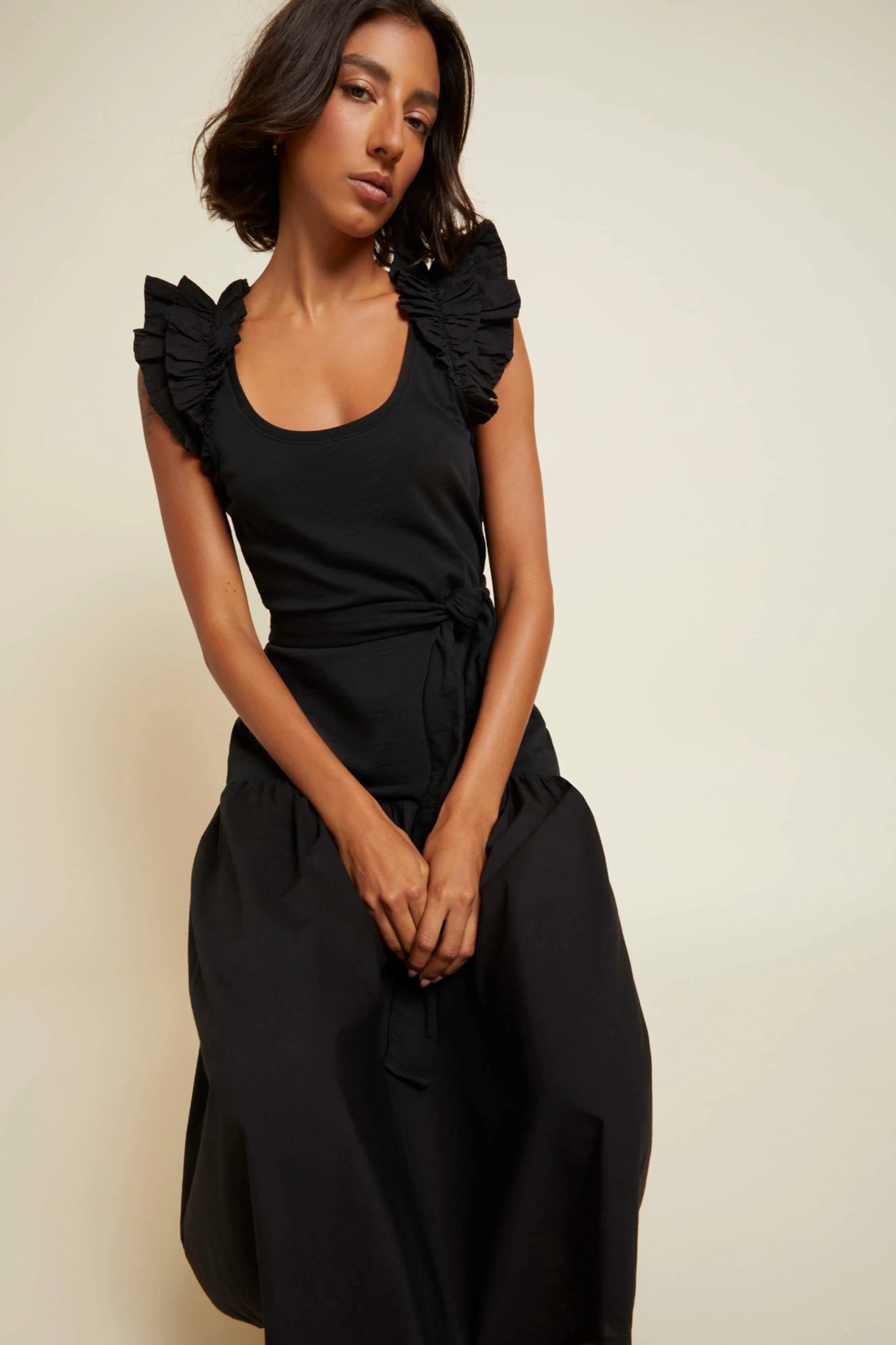 Shine Flow Frilly Dress