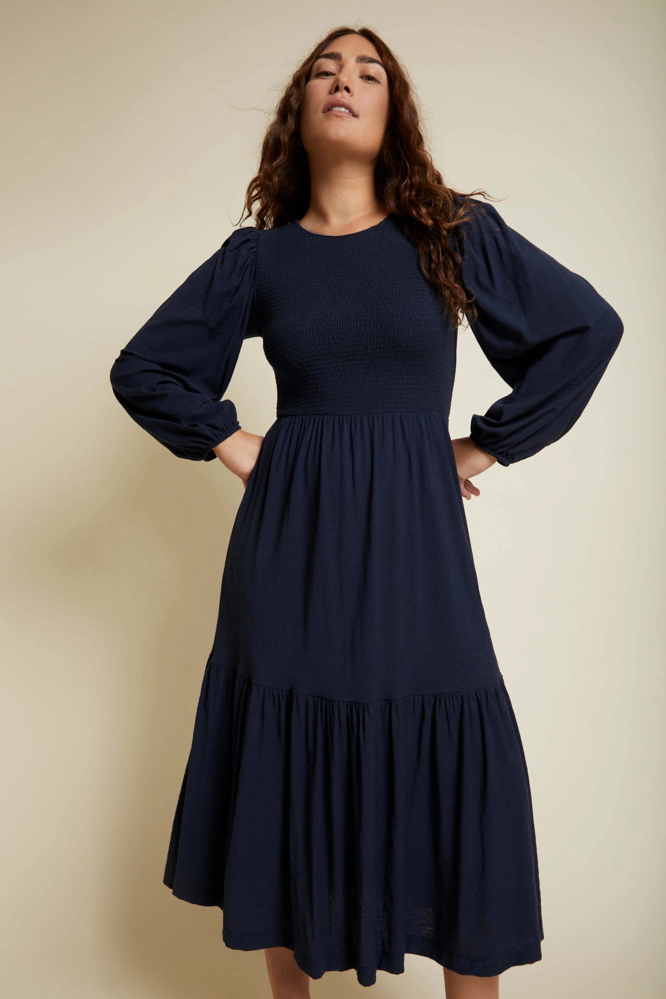 Lusso Peasant Dress