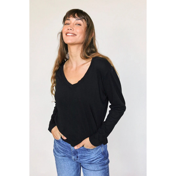 Theory Long Sleeve V-Neck Tee