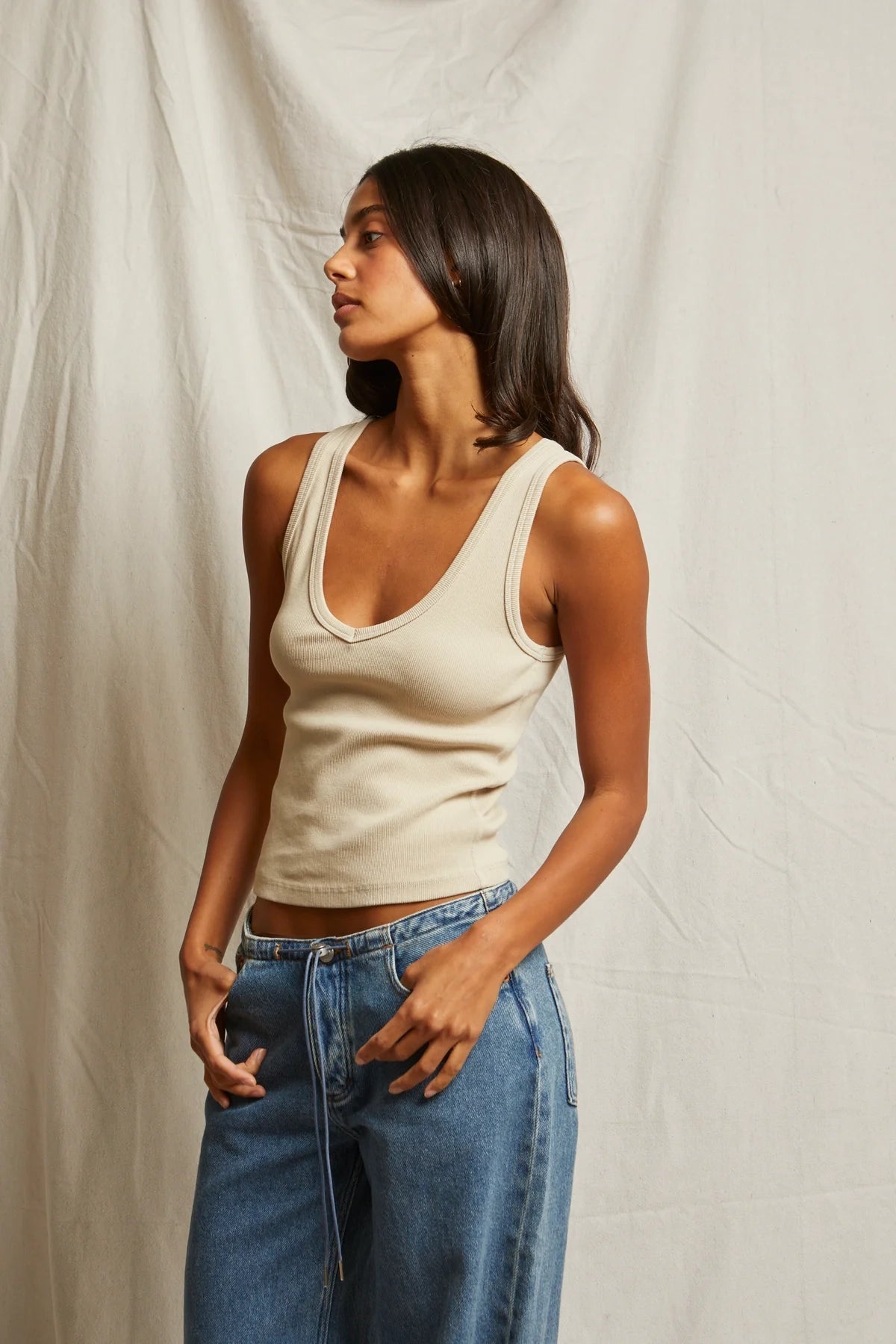 Segreto Dream V Neck Tank