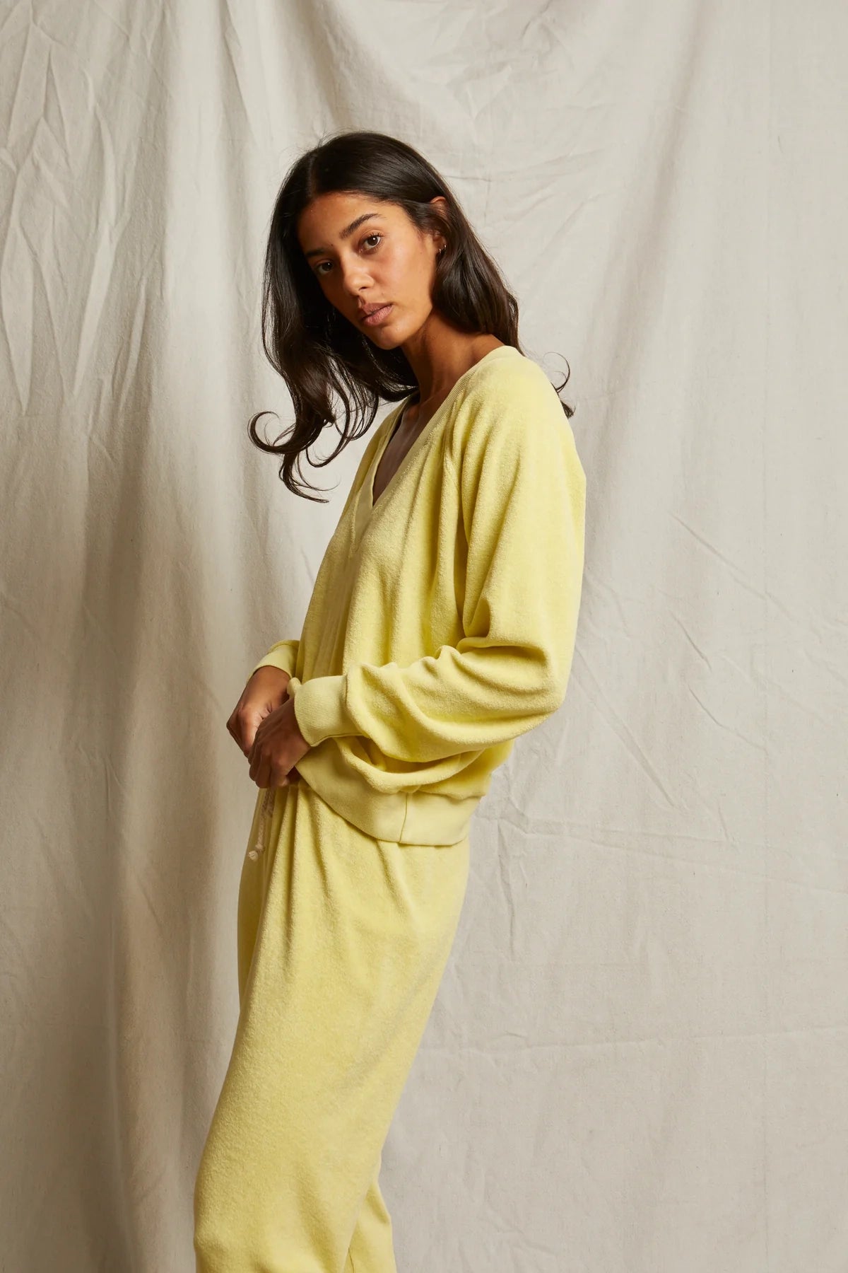 Bellezza Rush Terry V Neck Sweatshirt