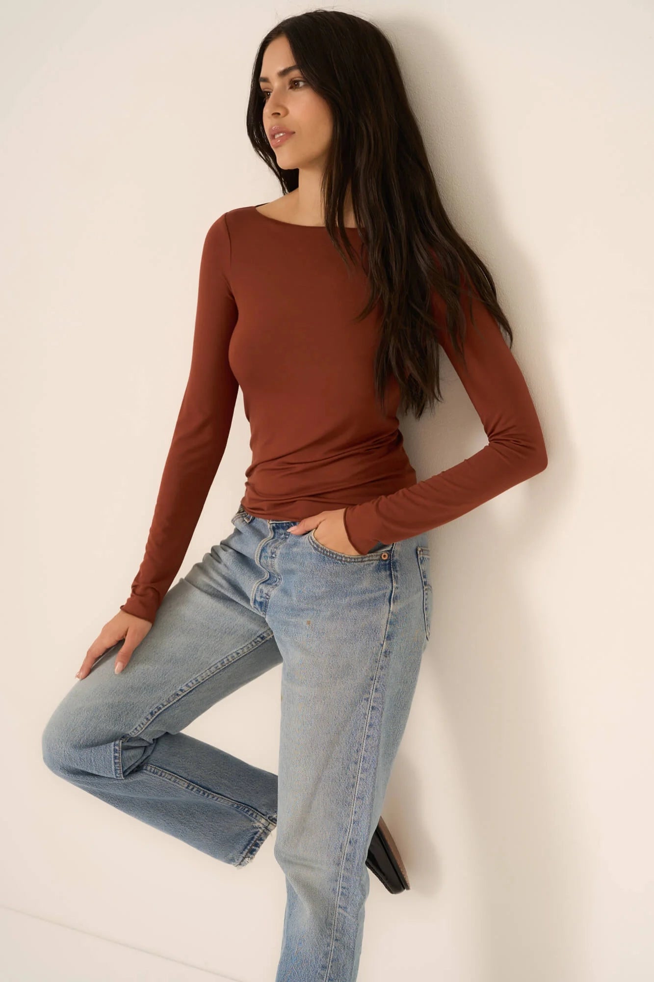 Rhythm Boat Neck Long Sleeve