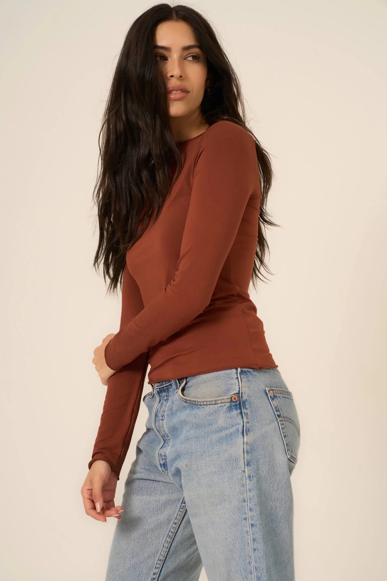 Rhythm Boat Neck Long Sleeve