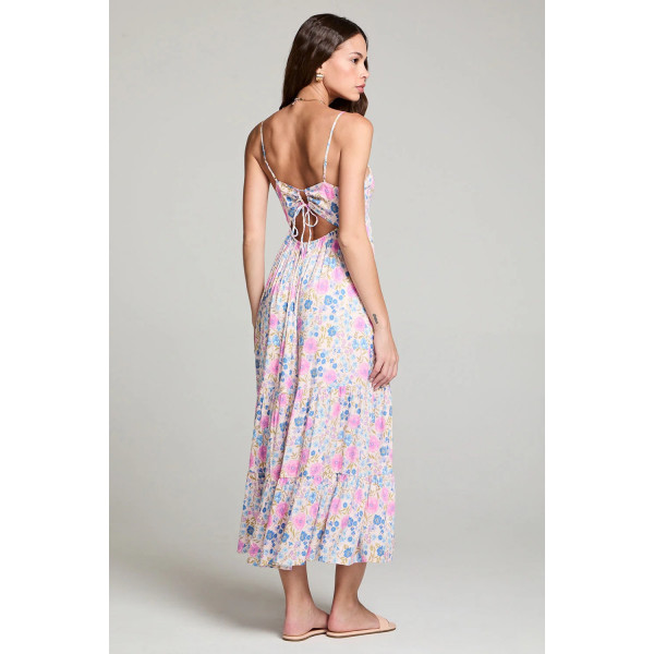 Link Calma Floral Midi Dress