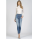 Mirage Double Button Skinny Jean