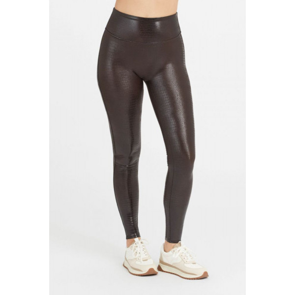 Fascino Leather Croc Shine Legging