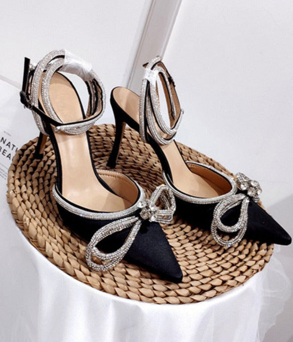 Satén Crystal Heels
