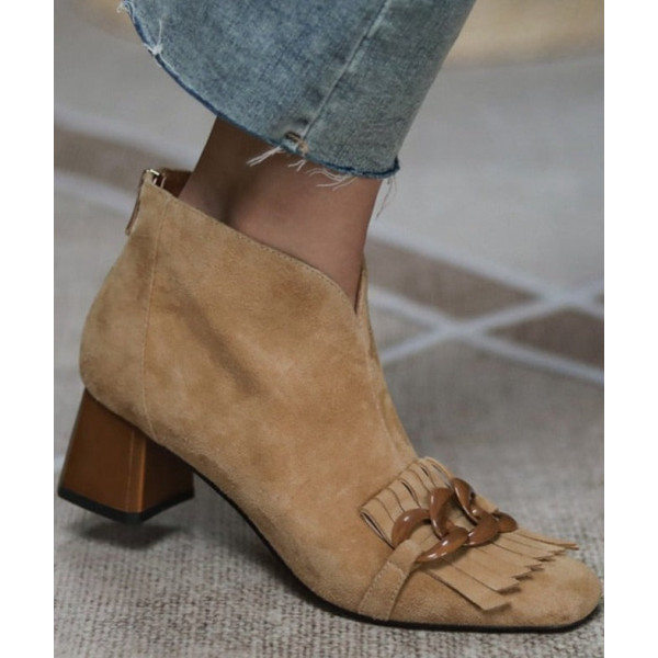 Haze Zipper Ankle Boots