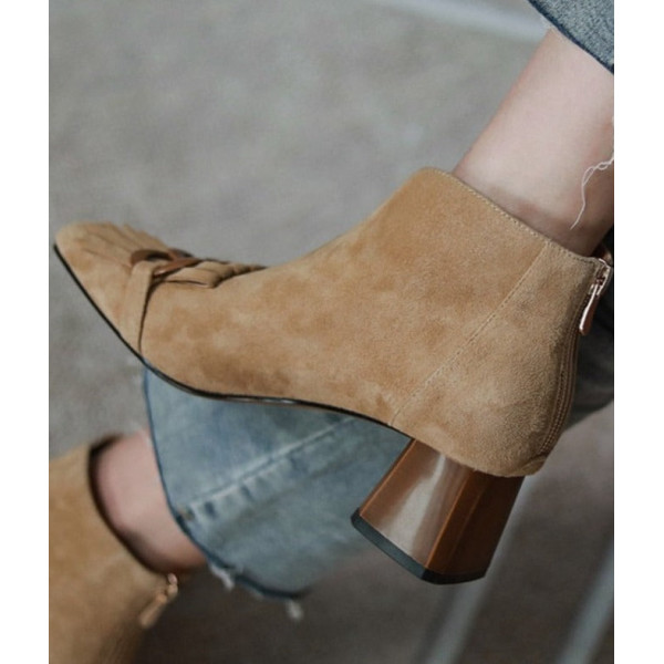 Haze Zipper Ankle Boots
