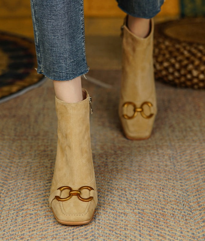 Gloria Leather Ankle Boots